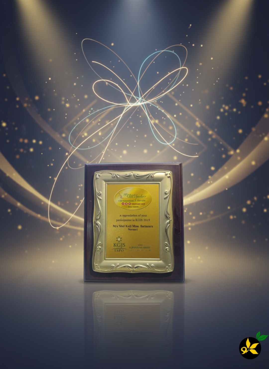 Shree Kali Manufacturers award certificate