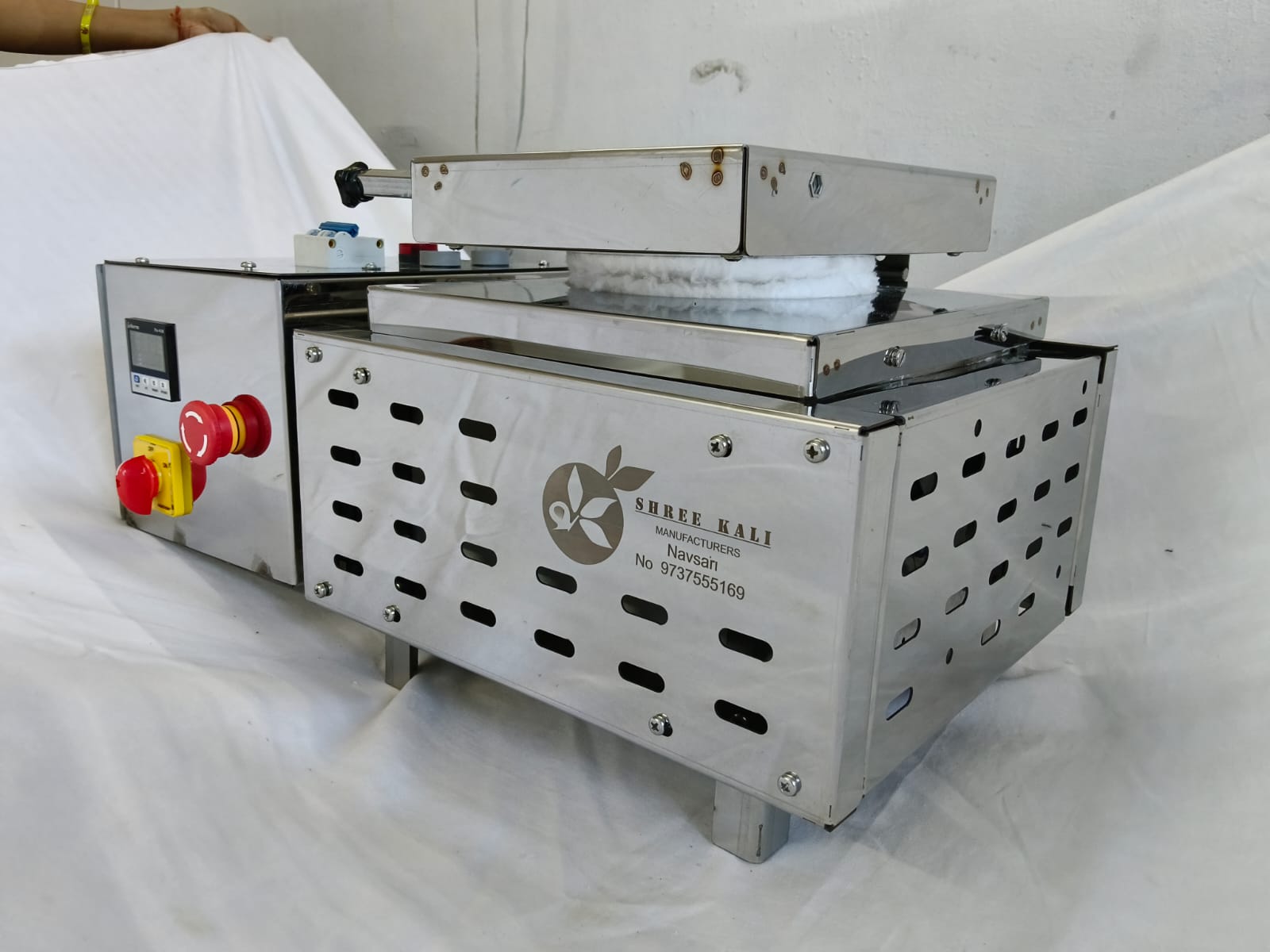 Shree Kali furnace side logo close view